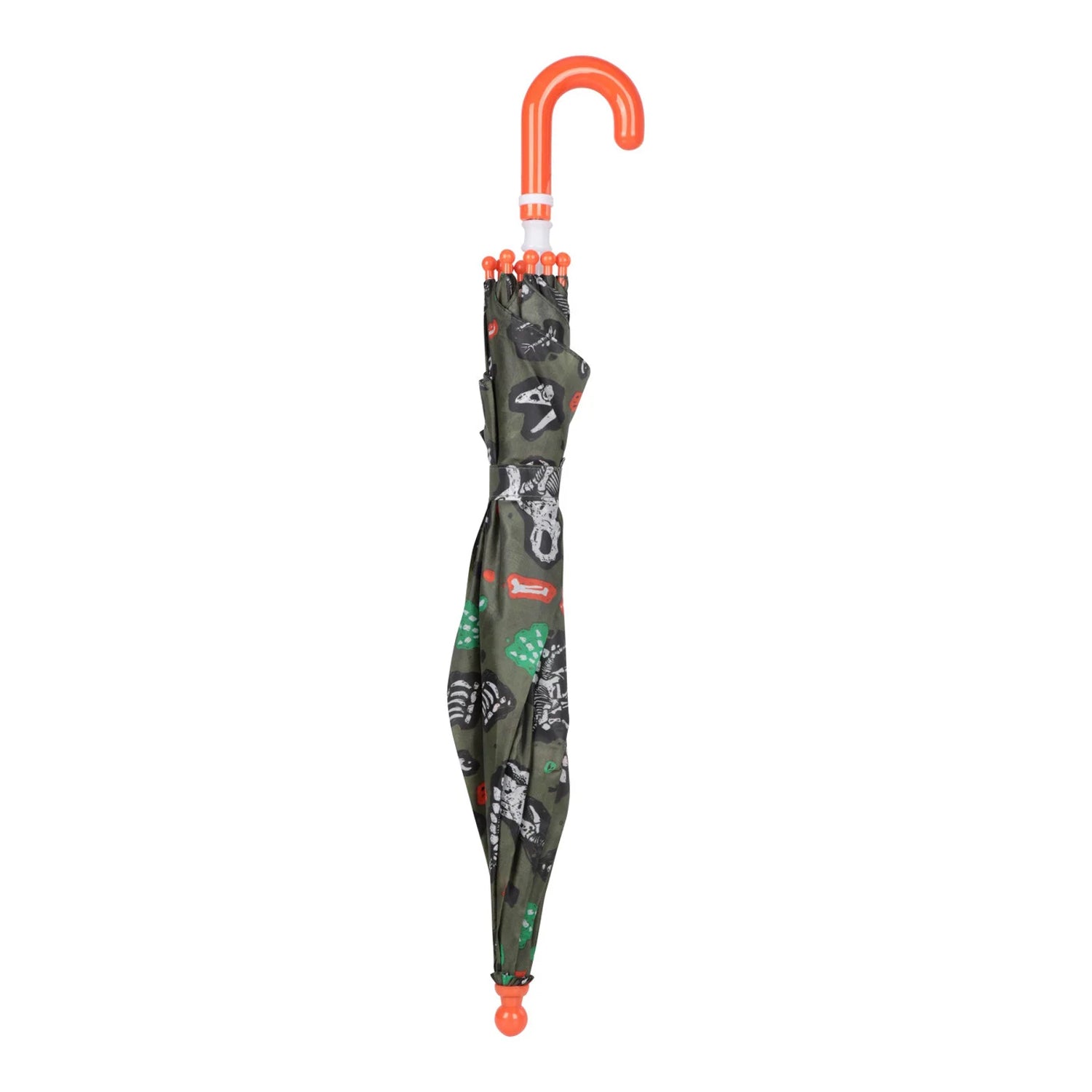 Dark Green - Lifestyle - Mountain Warehouse Childrens-Kids Dinosaur Skeleton Folding Umbrella
