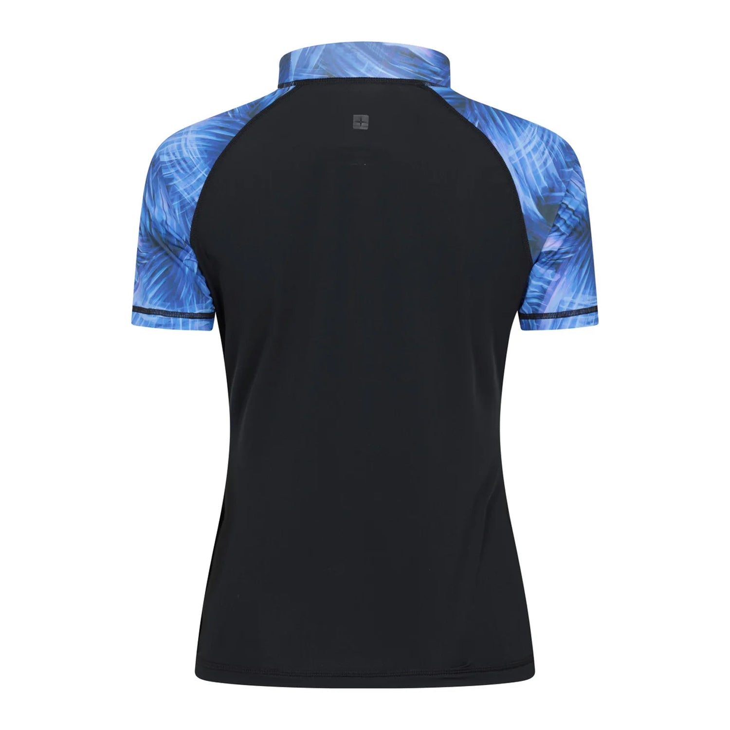 Teal - Back - Mountain Warehouse Womens-Ladies Patterned Rash Guard