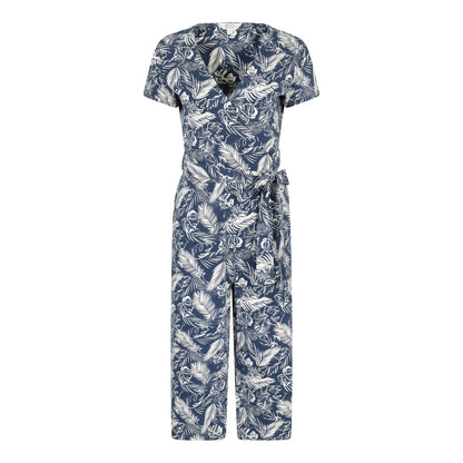 Dark Blue - Front - Mountain Warehouse Womens-Ladies Santorini Leaves Wrap Jumpsuit