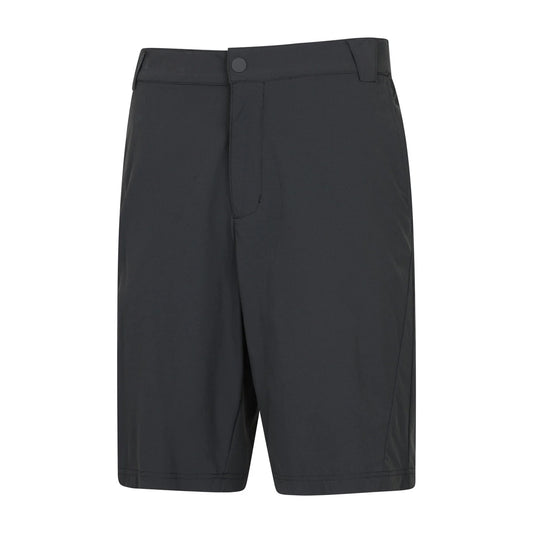 Black - Front - Mountain Warehouse Mens Wander Packaway Shorts
