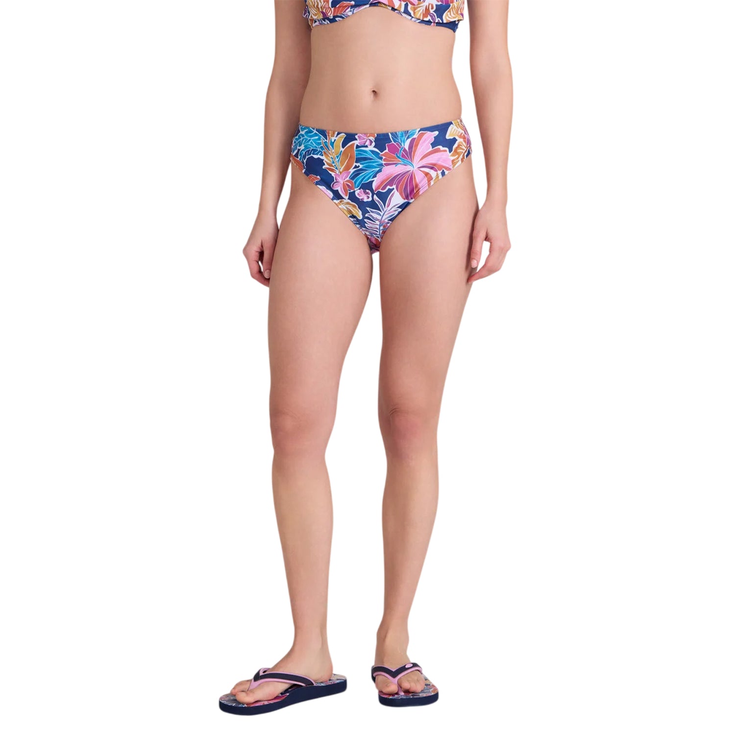 Purple - Front - Animal Womens-Ladies Docks Flowers Bikini Bottoms