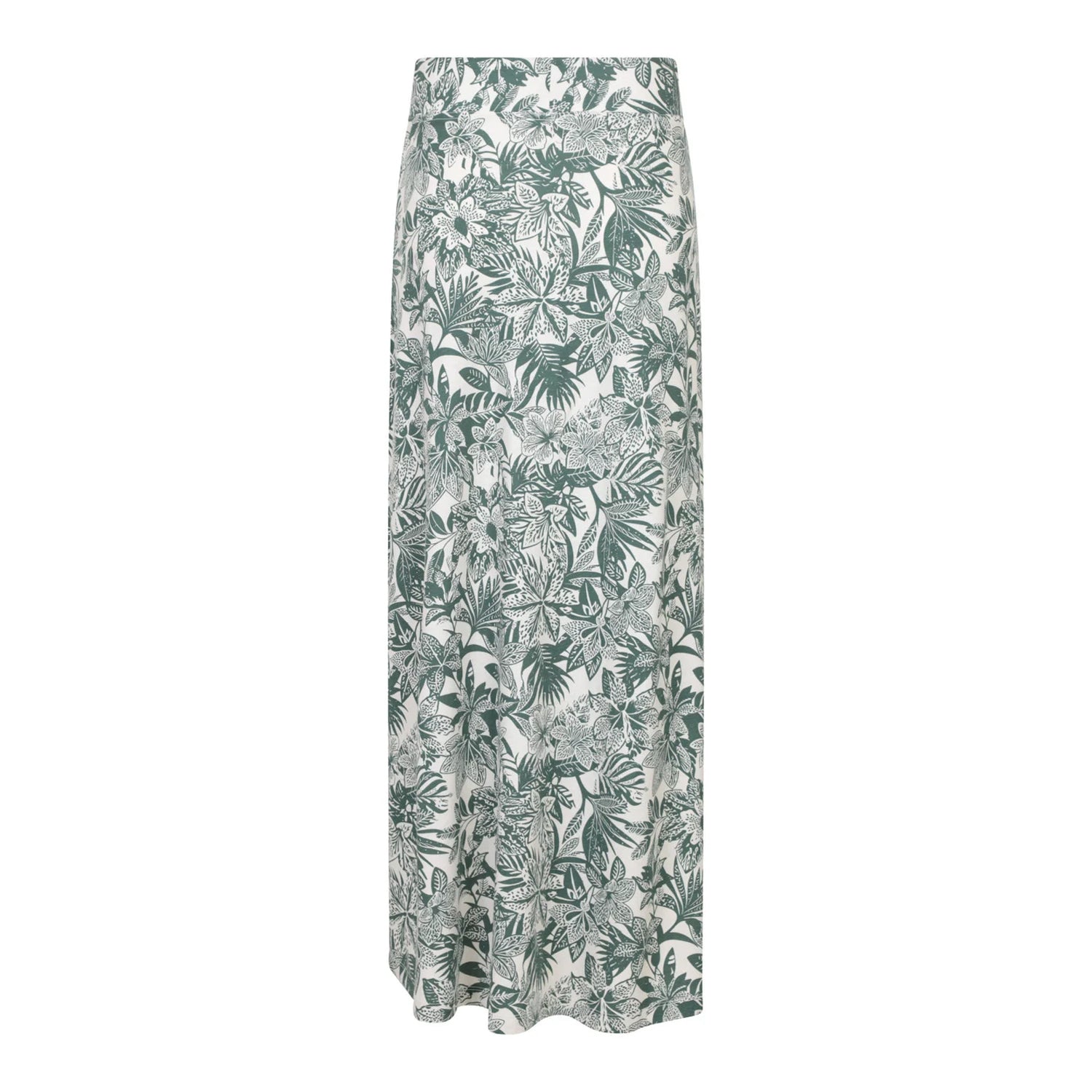Green - Back - Mountain Warehouse Womens-Ladies Shore Jersey Cotton Blend Long Skirt