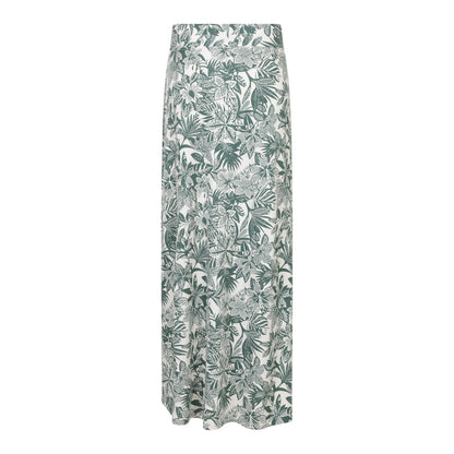 Green - Back - Mountain Warehouse Womens-Ladies Shore Jersey Cotton Blend Long Skirt