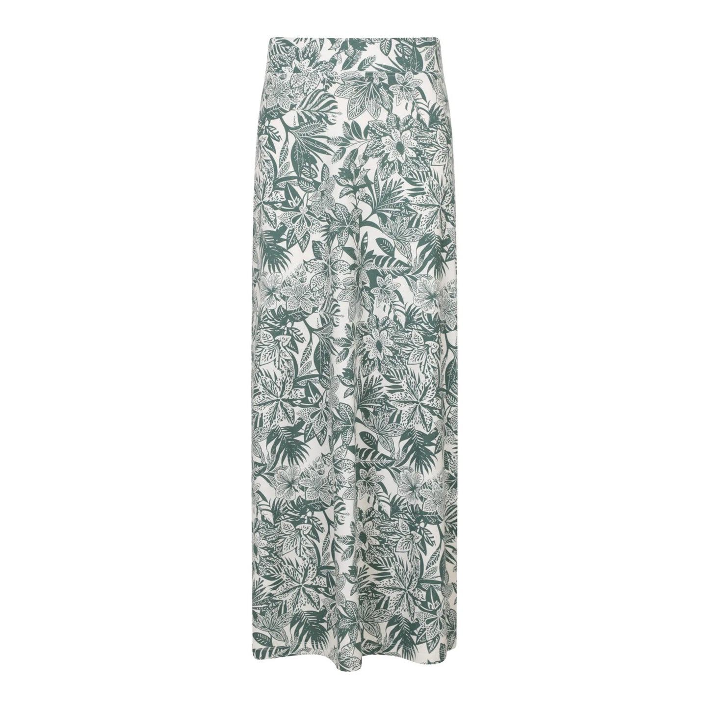 Green - Front - Mountain Warehouse Womens-Ladies Shore Jersey Cotton Blend Long Skirt