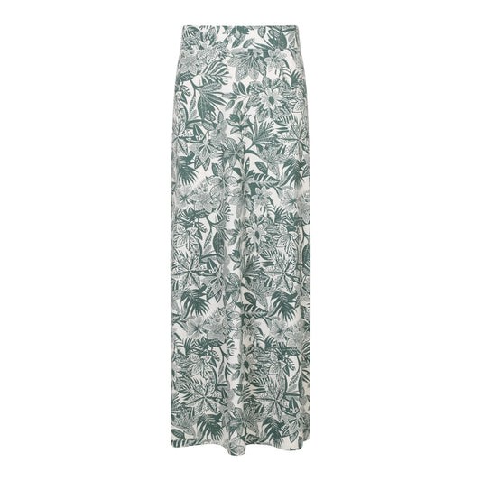 Green - Front - Mountain Warehouse Womens-Ladies Shore Jersey Cotton Blend Long Skirt