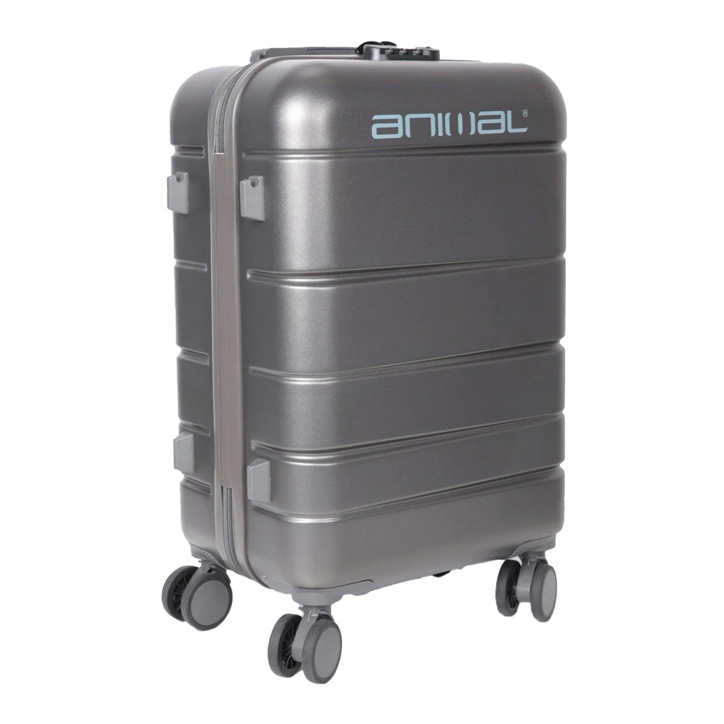 Grey - Side - Animal Travel 80L Suitcase