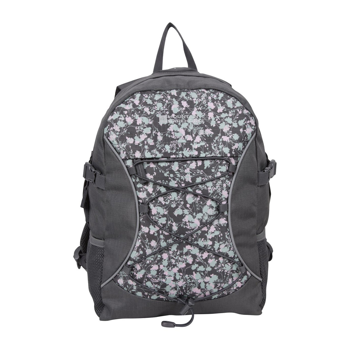 Dark Grey - Side - Mountain Warehouse Bolt Floral 18L Backpack