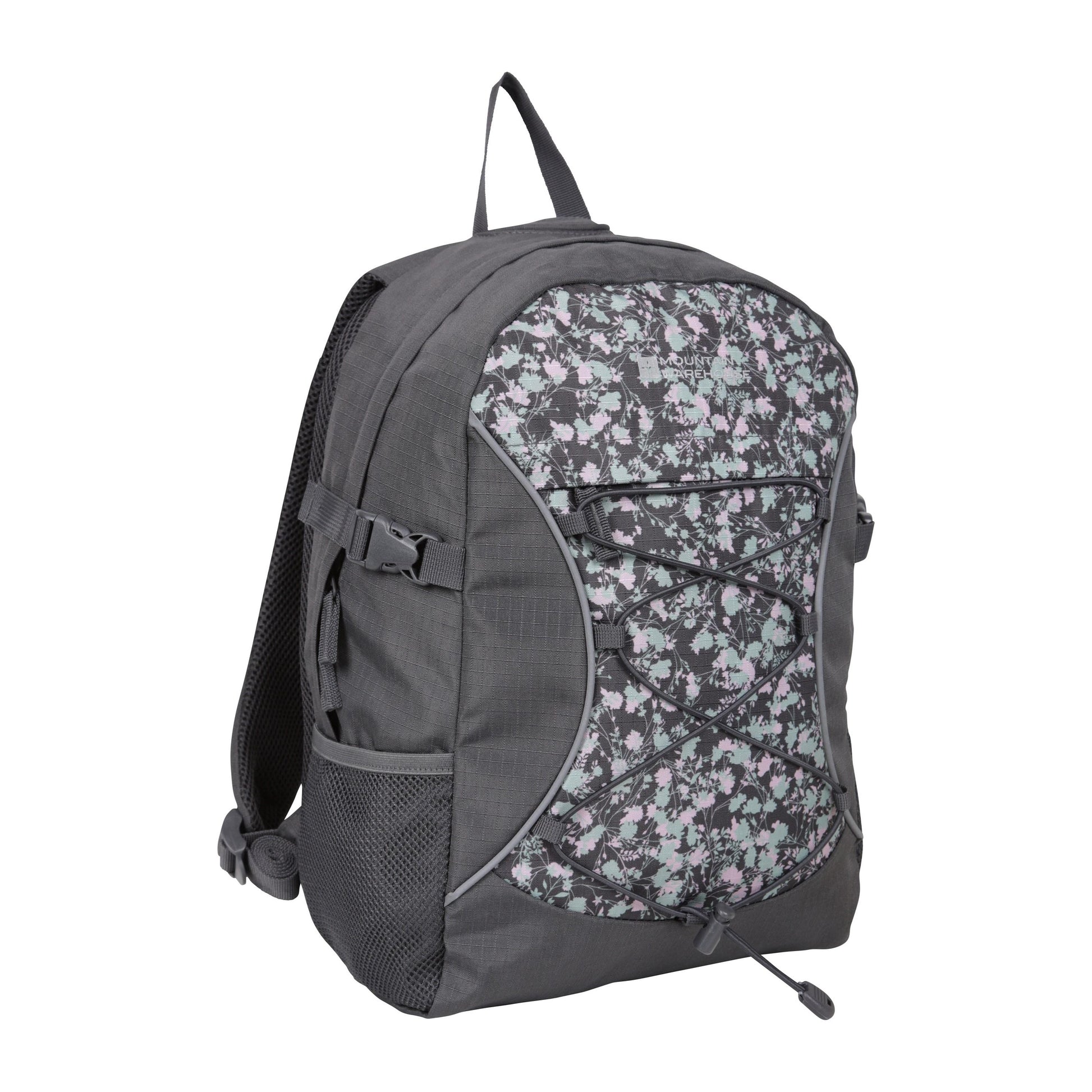 Dark Grey - Front - Mountain Warehouse Bolt Floral 18L Backpack