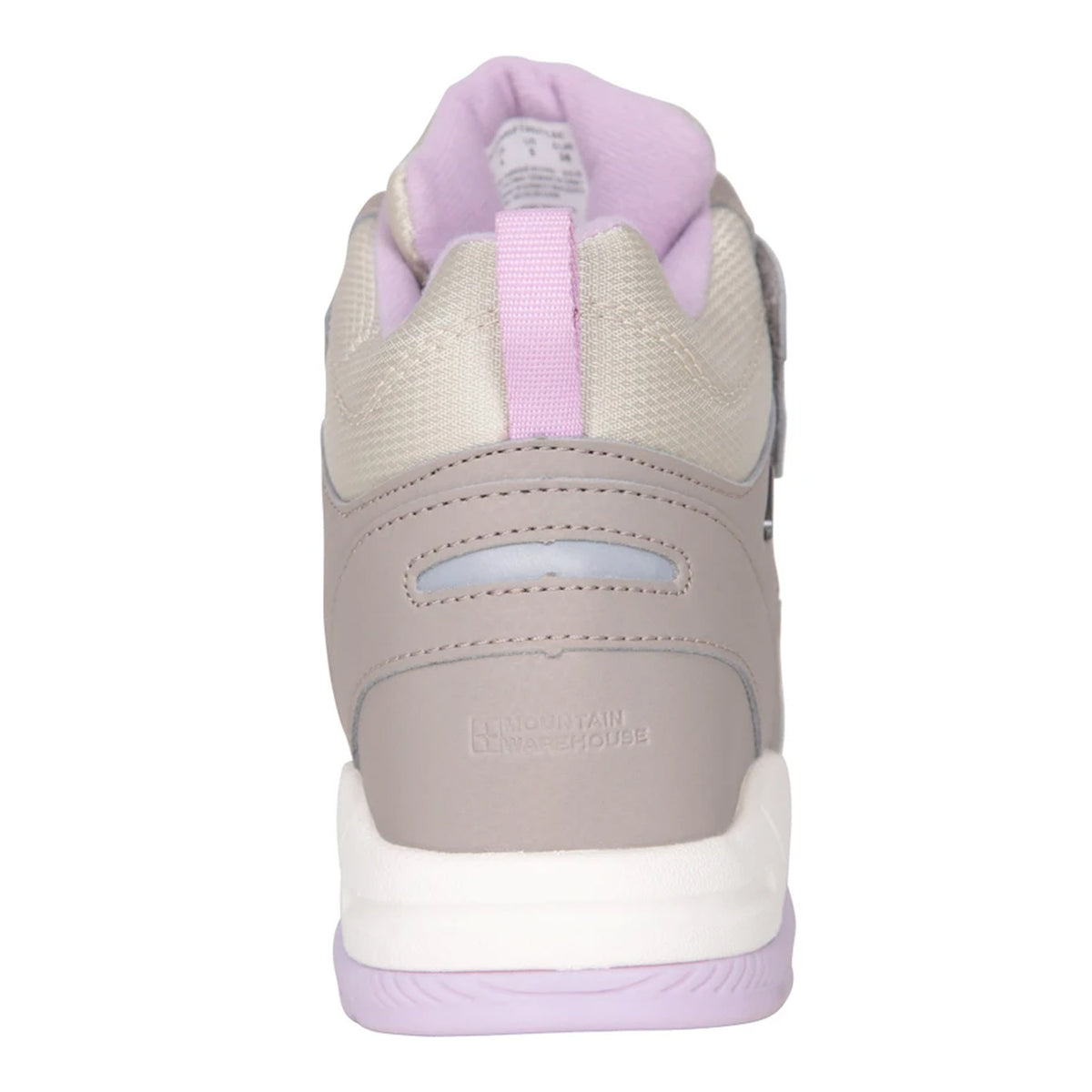 Light Beige - Back - Mountain Warehouse Childrens-Kids Birch Suede Waterproof Walking Boots