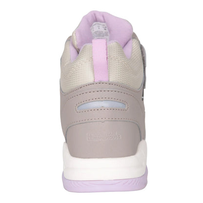 Light Beige - Back - Mountain Warehouse Childrens-Kids Birch Suede Waterproof Walking Boots