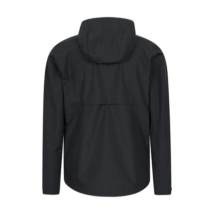 Black - Back - Mountain Warehouse Mens Aerovent 2.5 Layer Stretch Waterproof Jacket