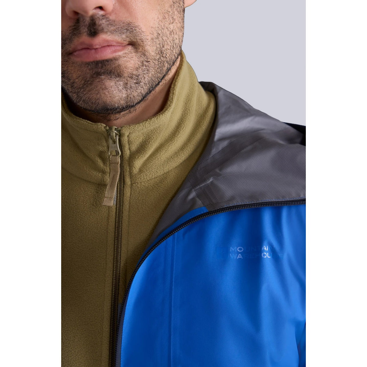 Cobalt - Lifestyle - Mountain Warehouse Mens Aerovent 2.5 Layer Stretch Waterproof Jacket