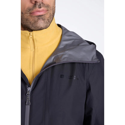 Black - Lifestyle - Mountain Warehouse Mens Aerovent 2.5 Layer Stretch Waterproof Jacket
