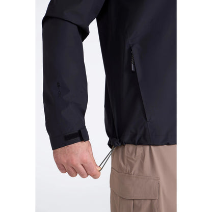 Black - Pack Shot - Mountain Warehouse Mens Aerovent 2.5 Layer Stretch Waterproof Jacket