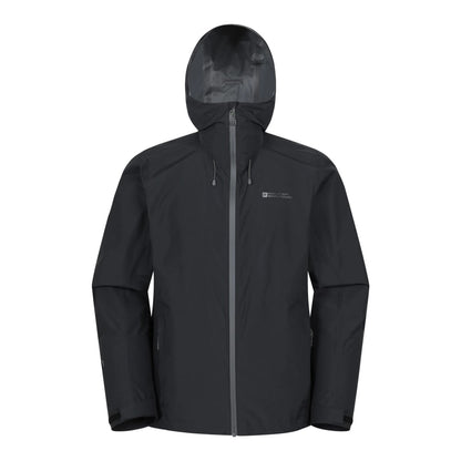 Black - Front - Mountain Warehouse Mens Aerovent 2.5 Layer Stretch Waterproof Jacket