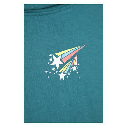 Blue - Pack Shot - Mountain Warehouse Childrens-Kids Shooting Star Soft Hoodie
