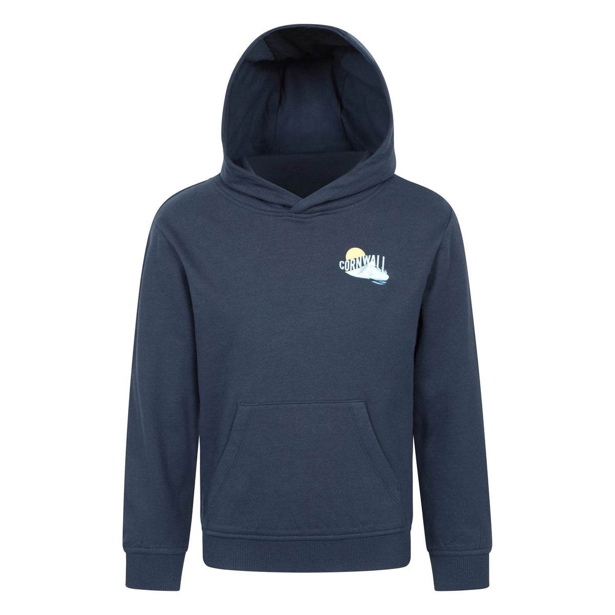 Dark Blue - Front - Mountain Warehouse Childrens-Kids Regional Cornwall Hoodie