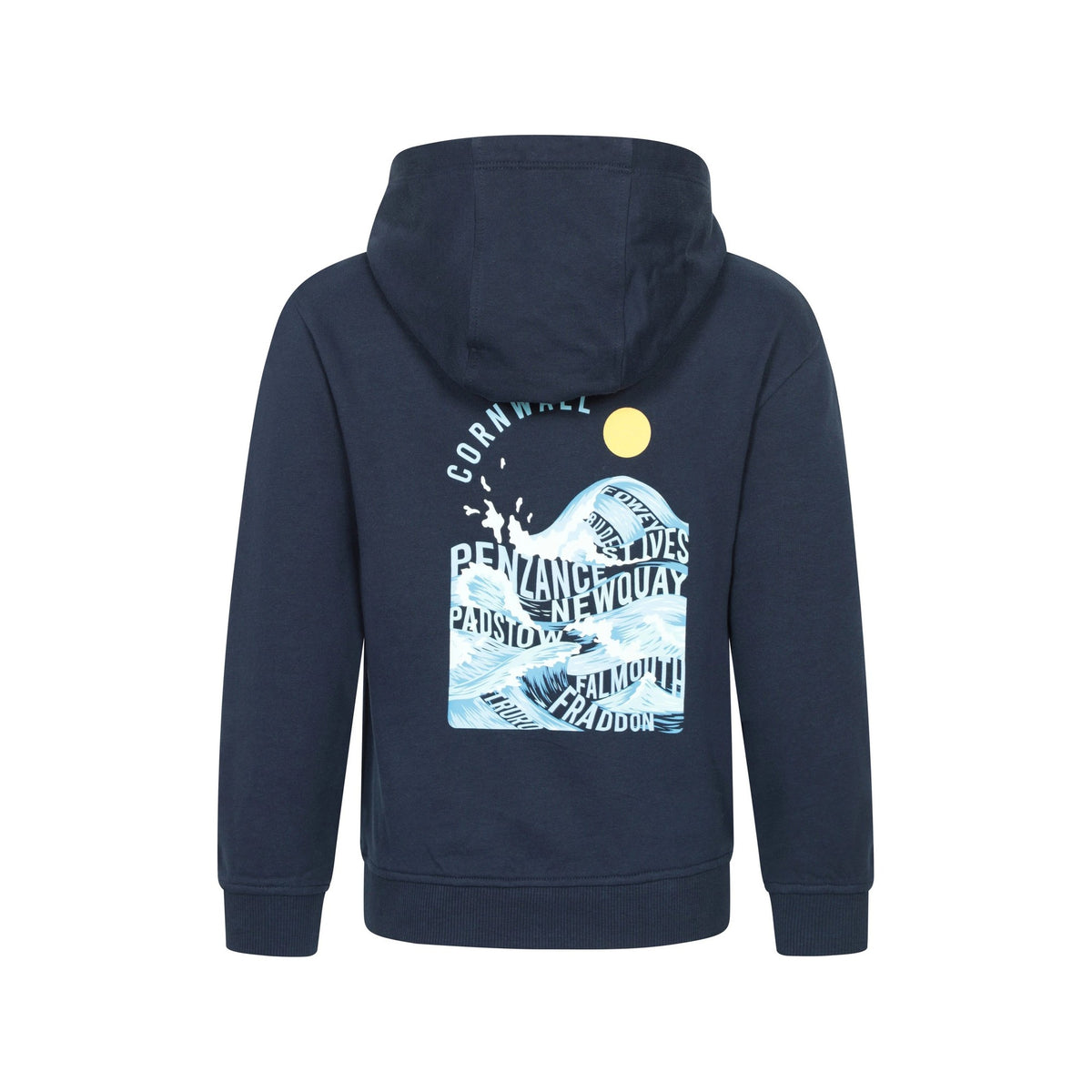 Dark Blue - Back - Mountain Warehouse Childrens-Kids Regional Cornwall Hoodie
