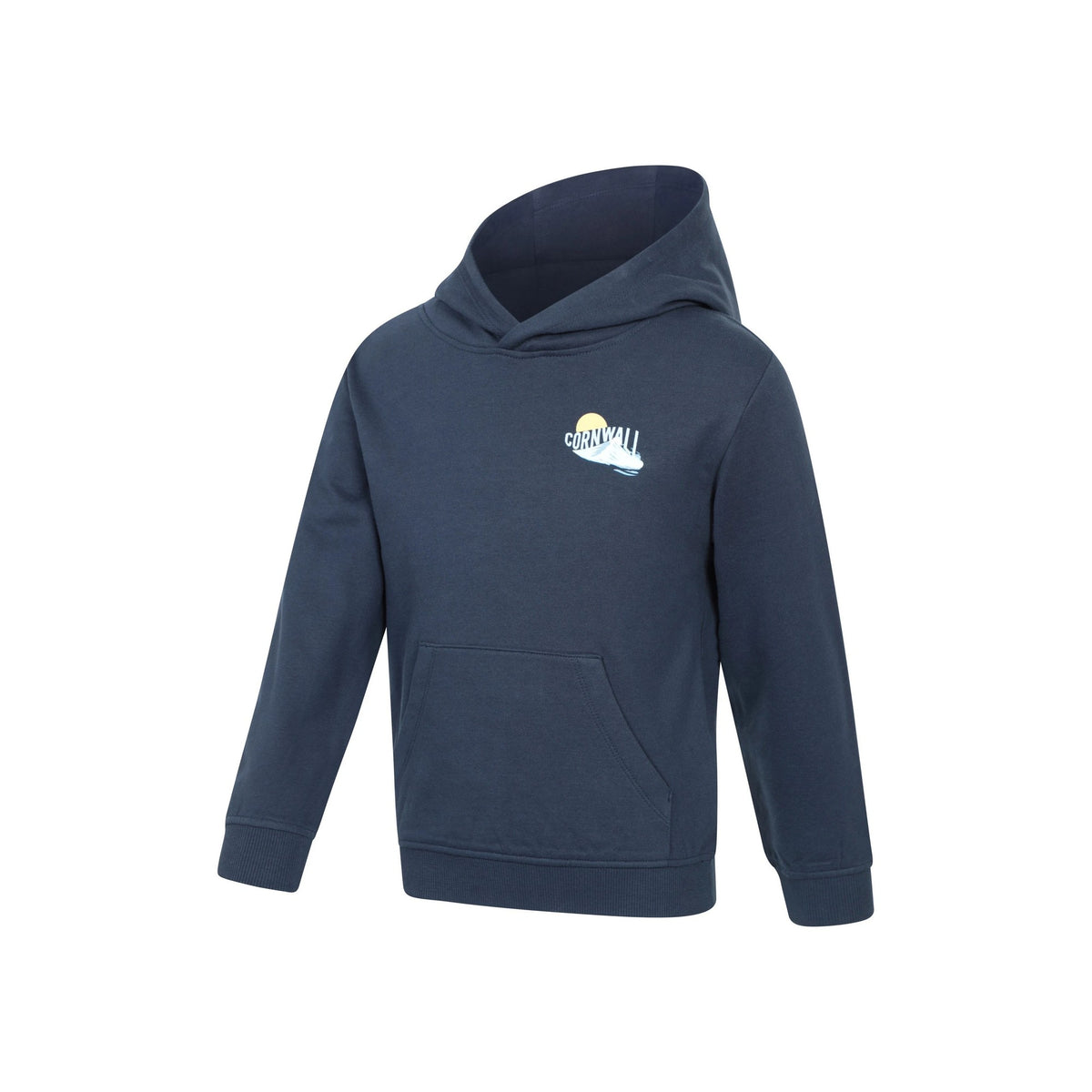 Dark Blue - Side - Mountain Warehouse Childrens-Kids Regional Cornwall Hoodie