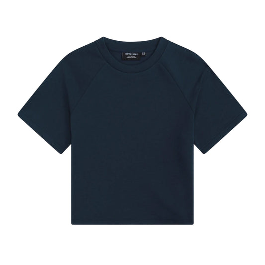 Navy - Front - Animal Womens-Ladies Cora Raglan T-Shirt