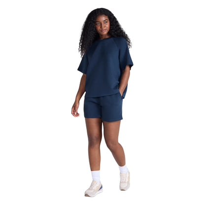 Navy - Pack Shot - Animal Womens-Ladies Cora Raglan T-Shirt