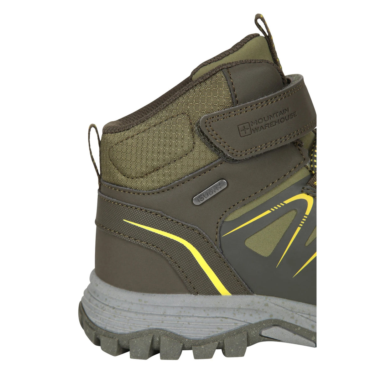Khaki Green - Close up - Mountain Warehouse Childrens-Kids Crossroad Walking Boots