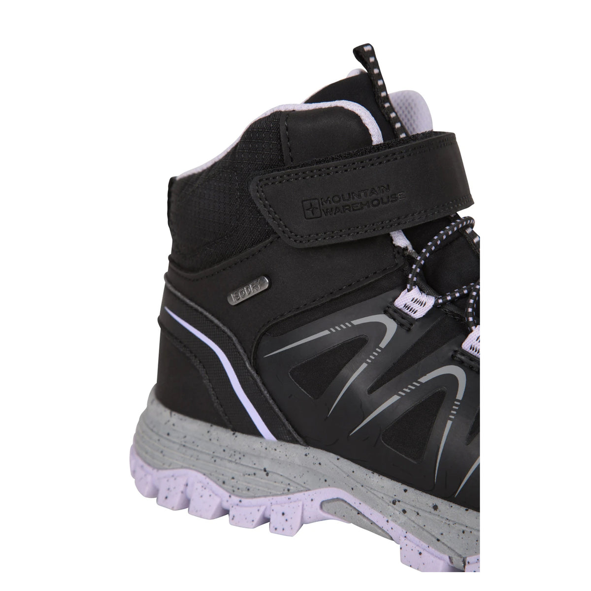 Black - Pack Shot - Mountain Warehouse Childrens-Kids Crossroad Walking Boots