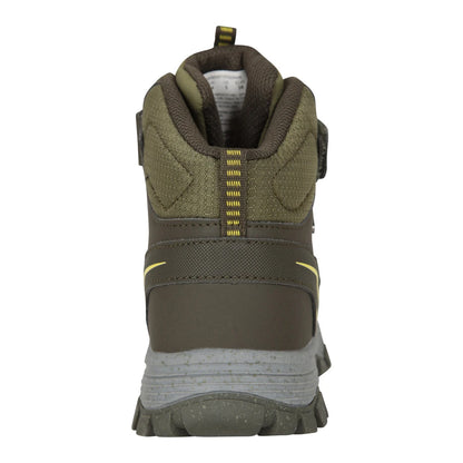 Khaki Green - Back - Mountain Warehouse Childrens-Kids Crossroad Walking Boots