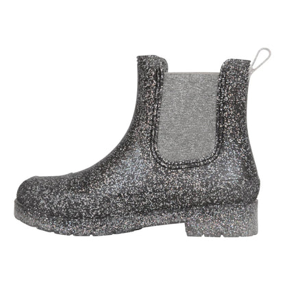 Black - Side - Mountain Warehouse Childrens-Kids Ziggy Glitter Wellington Boots