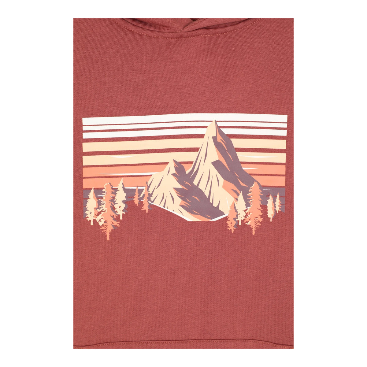 Rust - Lifestyle - Mountain Warehouse Mens Mountain Scene Hoodie