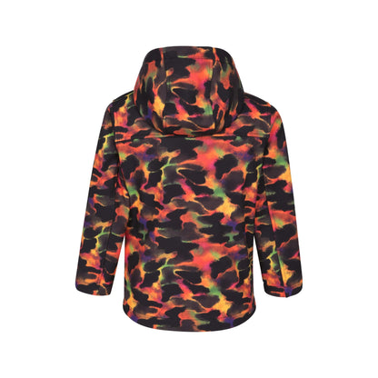Dark Red - Back - Mountain Warehouse Childrens-Kids Exodus Abstract Camo Soft Shell Jacket