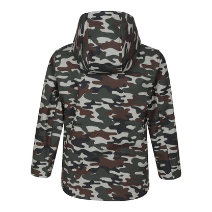 Tan - Back - Mountain Warehouse Childrens-Kids Exodus Soft Shell Jacket