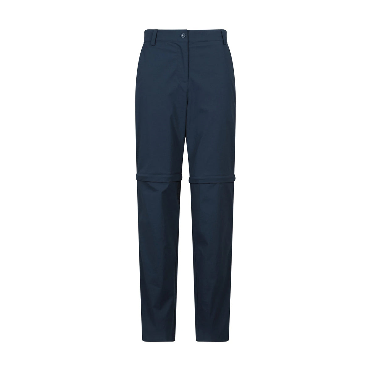 Navy - Front - Mountain Warehouse Womens-Ladies Delta Stretch Zip-Off Trousers