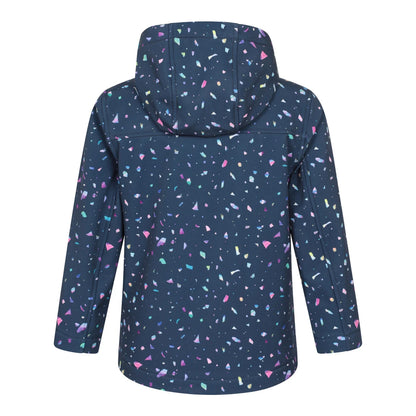 Berry - Back - Mountain Warehouse Childrens-Kids Exodus Flecked Soft Shell Jacket