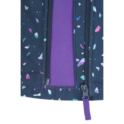 Berry - Lifestyle - Mountain Warehouse Childrens-Kids Exodus Flecked Soft Shell Jacket