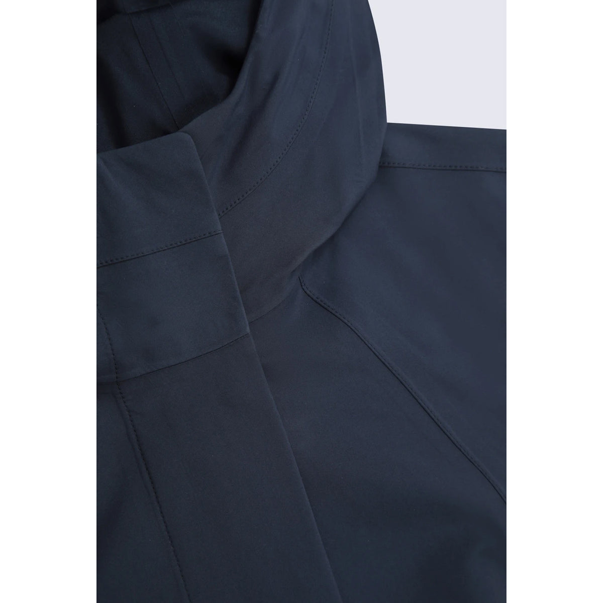 Navy - Side - Animal Womens-Ladies Mistral Long Length Waterproof Jacket