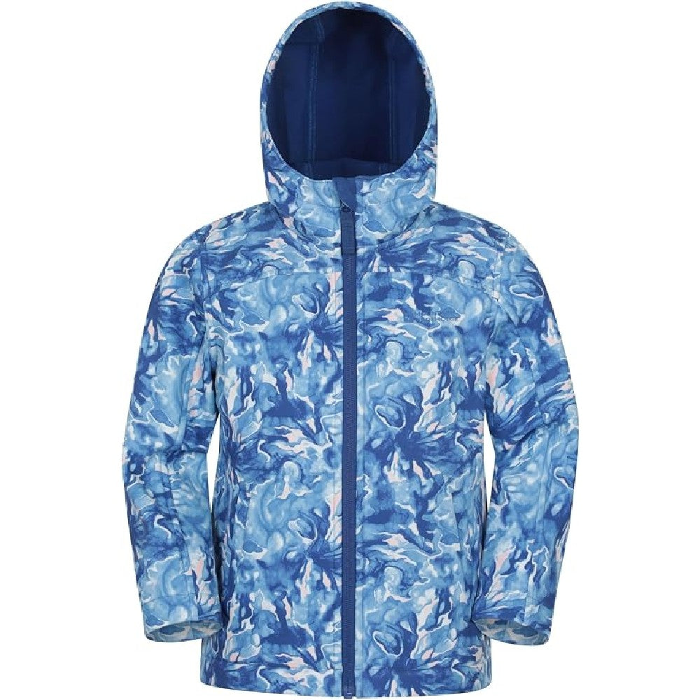 Pale Blue - Front - Mountain Warehouse Childrens-Kids Exodus Wave Soft Shell Jacket