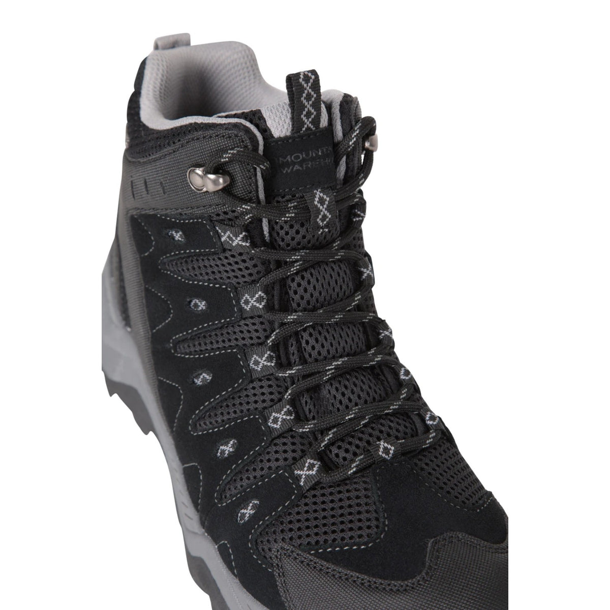 Black - Close up - Mountain Warehouse Womens-Ladies Rapid Suede Waterproof Hiking Boots