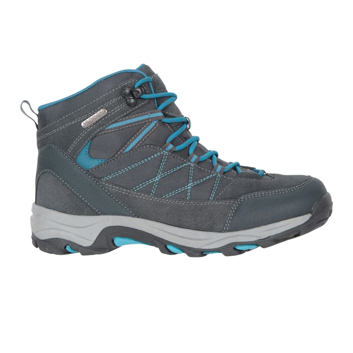 Grey - Front - Mountain Warehouse Womens-Ladies Rapid Suede Waterproof Hiking Boots