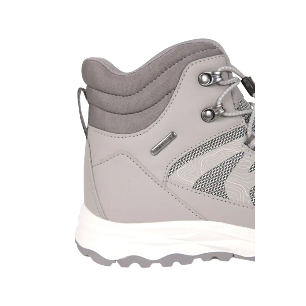 Grey - Pack Shot - Mountain Warehouse Childrens-Kids Track Waterproof Hiking Boots