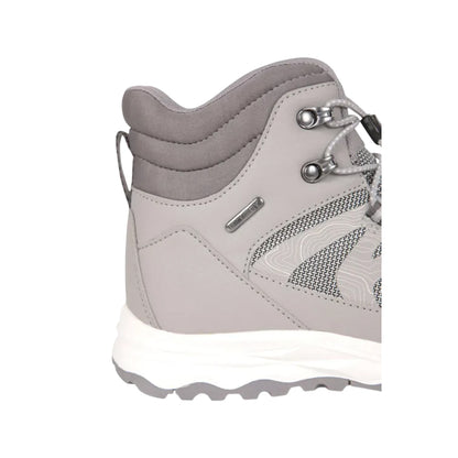 Grey - Pack Shot - Mountain Warehouse Childrens-Kids Track Waterproof Hiking Boots