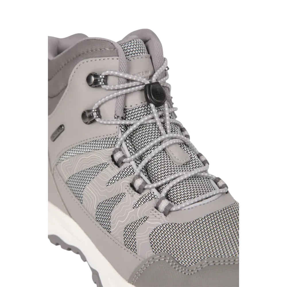Grey - Close up - Mountain Warehouse Childrens-Kids Track Waterproof Hiking Boots