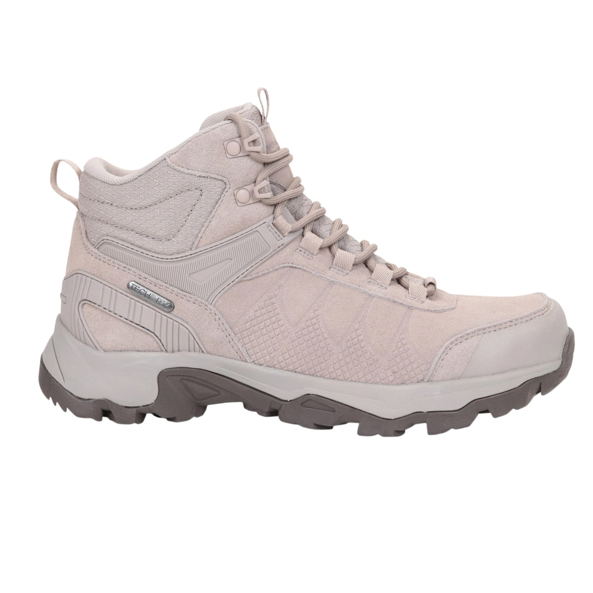 Beige - Front - Mountain Warehouse Womens-Ladies Suede Waterproof Walking Boots