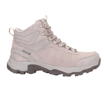 Beige - Front - Mountain Warehouse Womens-Ladies Suede Waterproof Walking Boots