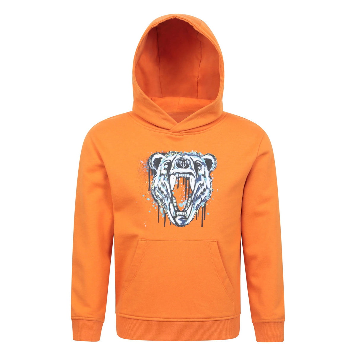 Orange - Front - Mountain Warehouse Childrens-Kids Bear Hoodie
