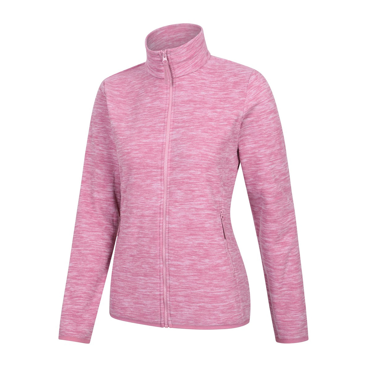 Pink - Lifestyle - Mountain Warehouse Womens-Ladies Snowdon II Melange Full Zip Fleece Jacket