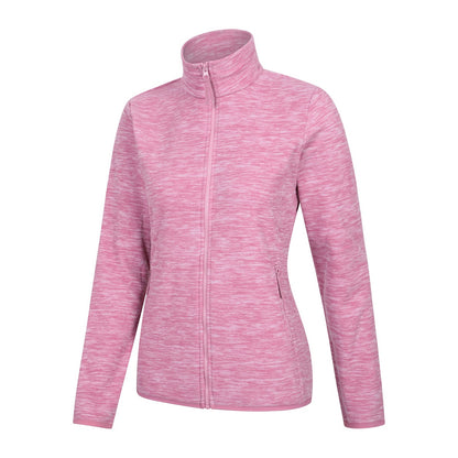 Pink - Lifestyle - Mountain Warehouse Womens-Ladies Snowdon II Melange Full Zip Fleece Jacket