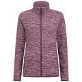 Burgundy - Front - Mountain Warehouse Womens-Ladies Snowdon II Melange Full Zip Fleece Jacket