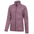 Burgundy - Side - Mountain Warehouse Womens-Ladies Snowdon II Melange Full Zip Fleece Jacket