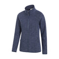 Dark Blue - Side - Mountain Warehouse Womens-Ladies Snowdon II Melange Full Zip Fleece Jacket